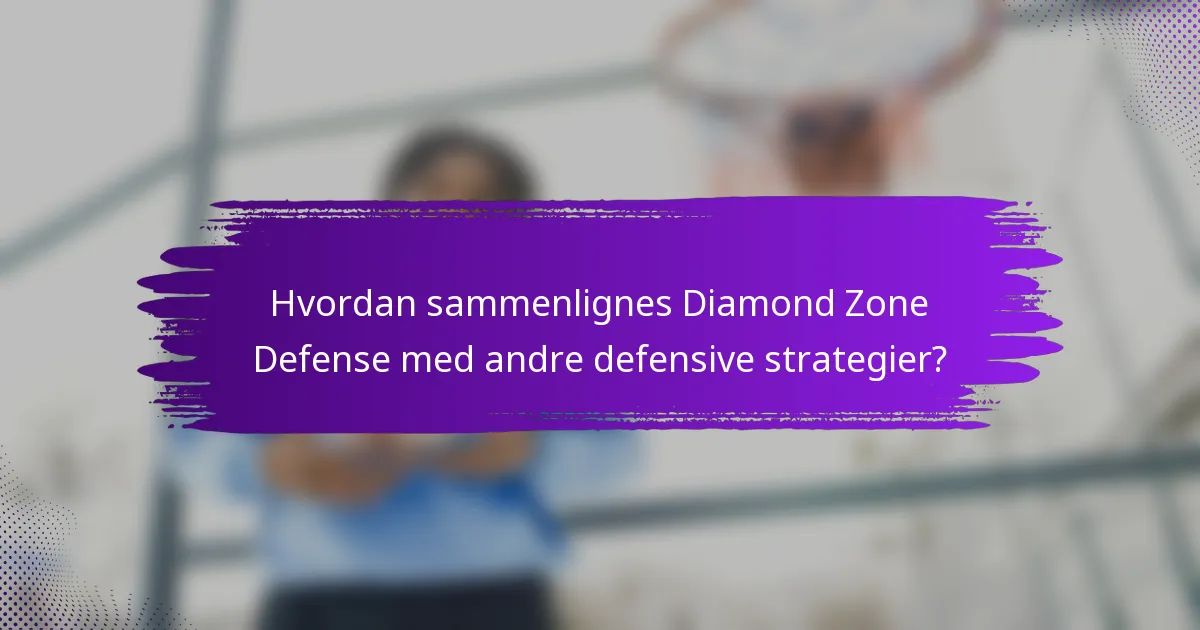Hvordan sammenlignes Diamond Zone Defense med andre defensive strategier?